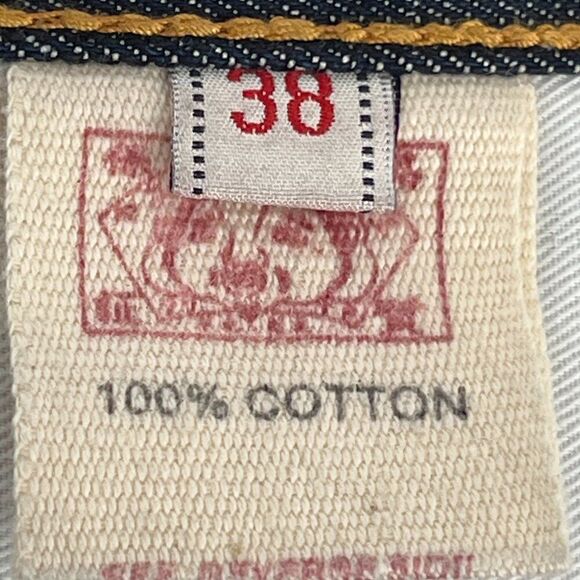 Evisu Heritage UNCHANGEABLE Kamikaze Phoenix Jeans Size 38 Relaxed Fit - Picture 8 of 10